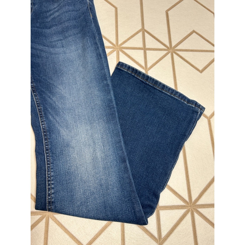 Aeropostale Women Low Rise Flare Jeans Blue Denim Stretch Casual Pants Size 4REG - Picture 7 of 16